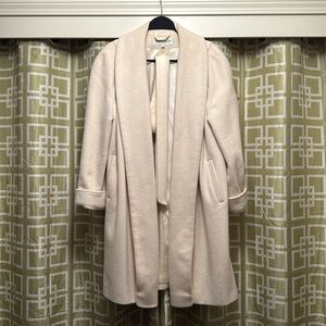 Kristen Blake cream wool swing coat sz 8
